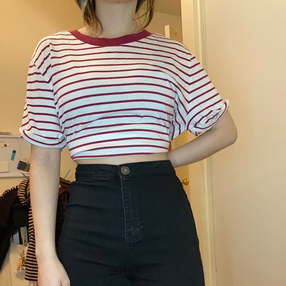 F21 Red and White Top